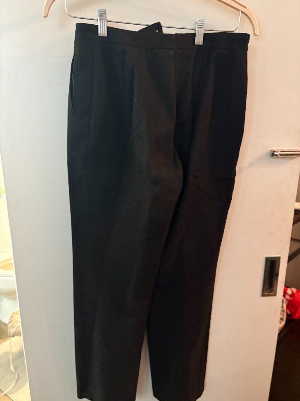Dries Van Noten Vintage Black Cotton Trousers Sz 40 (US 8-10)